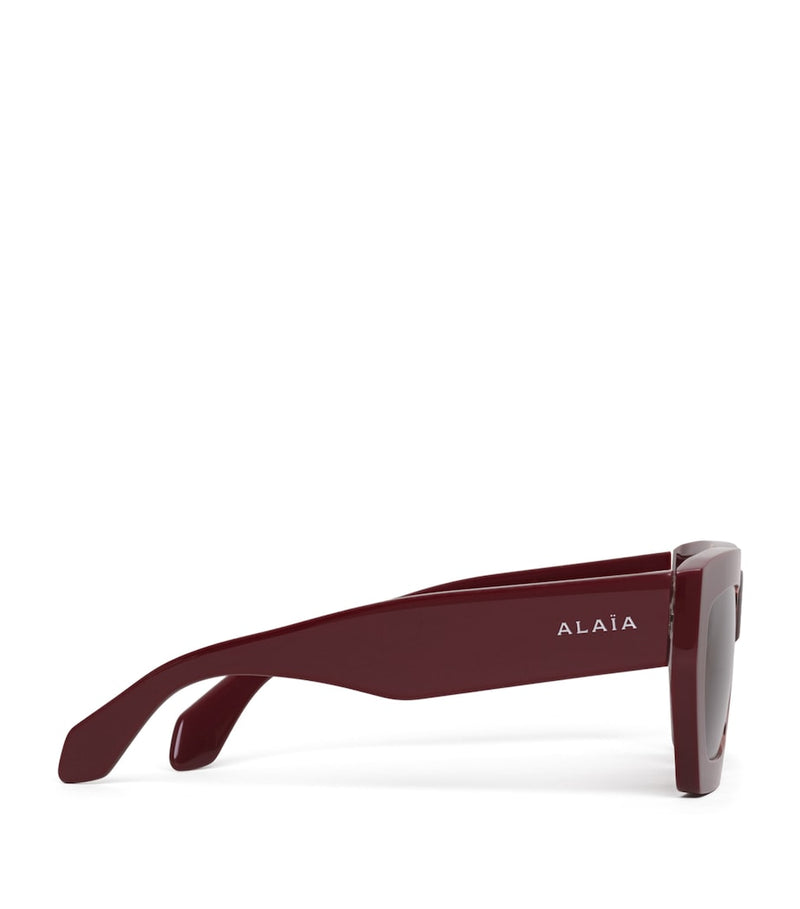 Alaïa melted rectangular acetate sunglasses, imported from the UK
