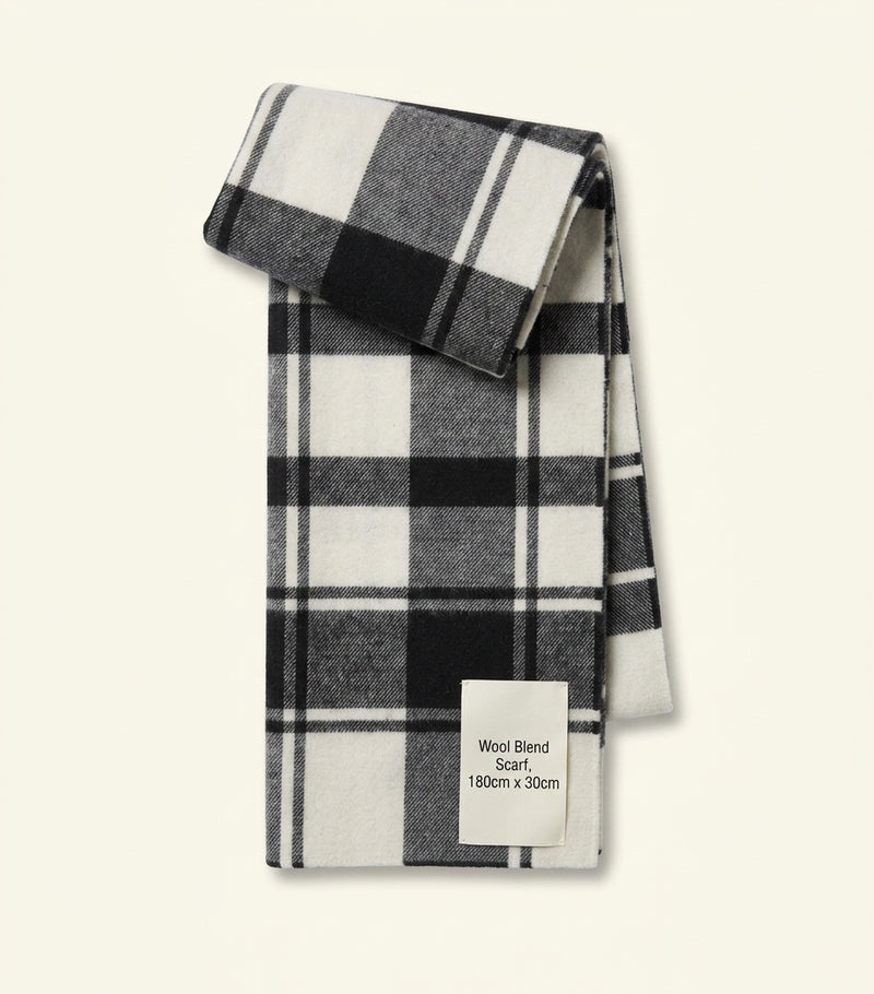 Burberry pure wool check scarf 182cm (British brand)
