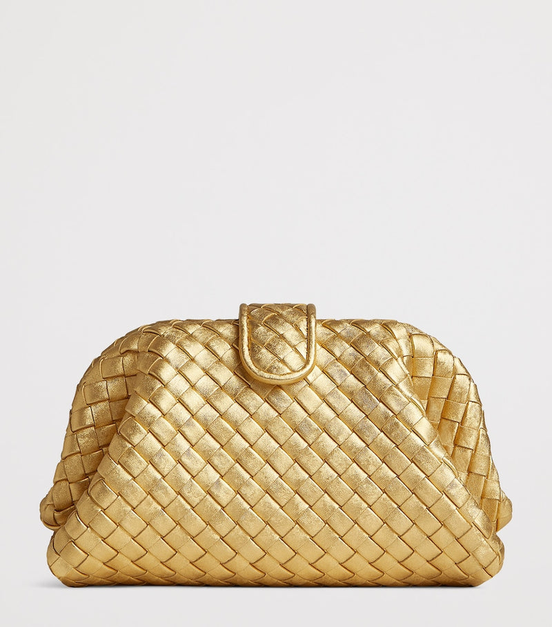 Bottega Veneta Small Leather Lauren 1980 clutch bag, imported from the UK