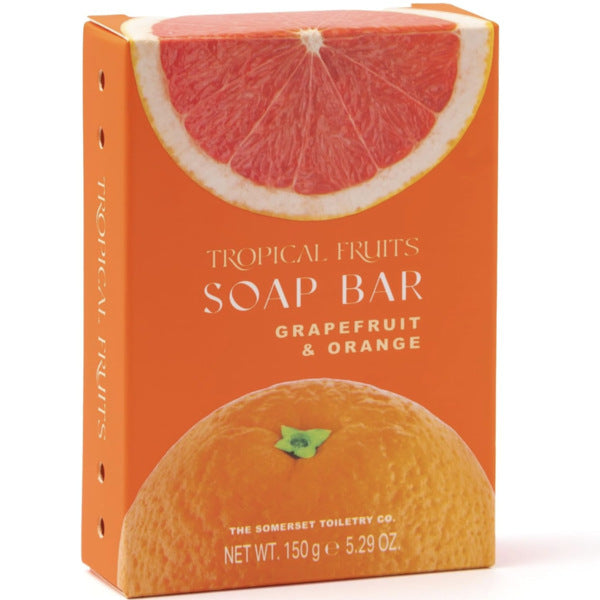 Tropical Fruits Grapefruit & Orange Glycerine Soap 150g (British brand)