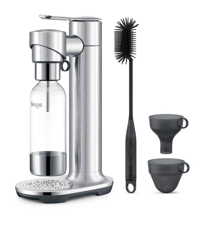 Sage sparkling drink maker with 1L bottle and FusionCap (British brand)