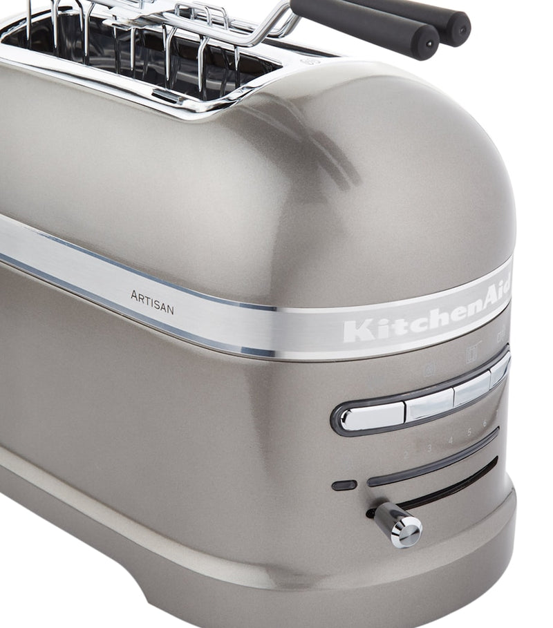 KitchenAid two-slot toaster with auto sensor and sandwich rack, UK version