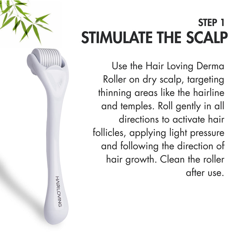 Natural Life hair regrowth bundle with oil and derma roller, UK version