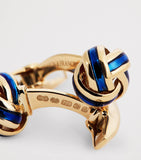 Deakin & Francis white gold knot cufflinks, UK version