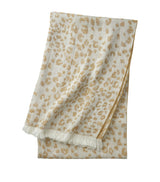 Harrods Yves Delorme Fauve Leopard Pattern Linen Throw 140cm x 160cm- Buy online at McGrocer