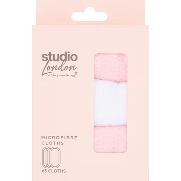 Superdrug Studio Microfibre Cloths 3pk (British brand)