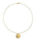 Monica Vinader gold vermeil Zodiac Libra necklace with adjustable chain (British brand)