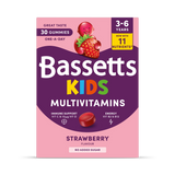 Holland & Barrett Bassetts Kids Multivitamins 3-6 Strawberry Gummies 30- Buy online at McGrocer