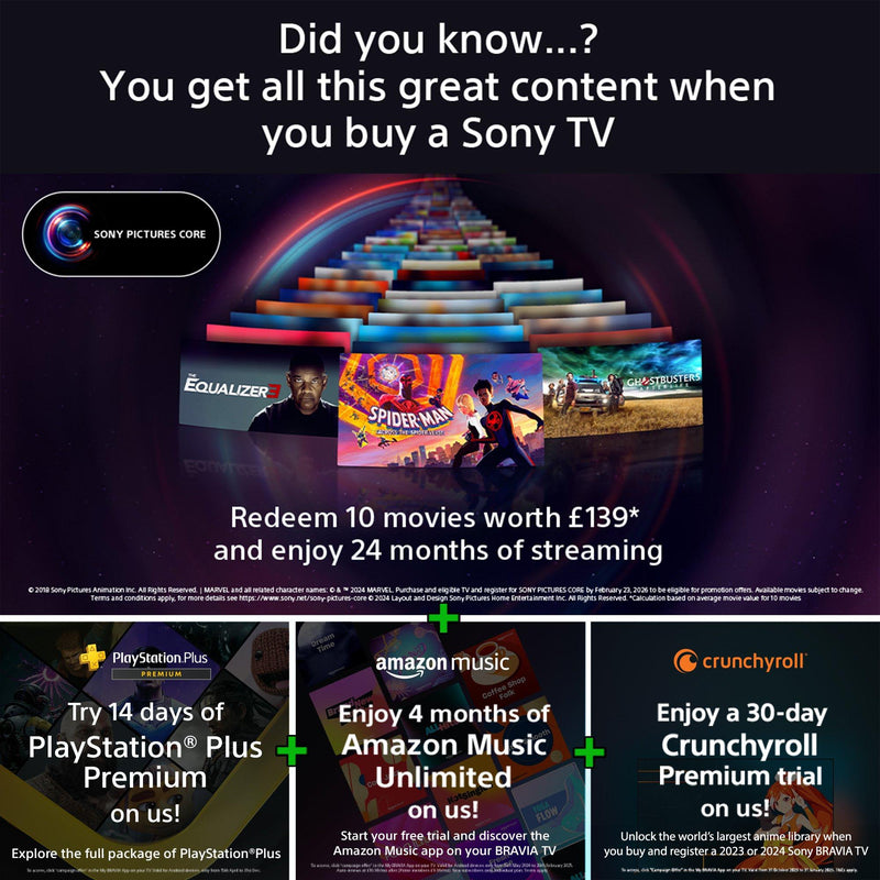 Sony A95L QD-OLED 77-inch smart TV - British product