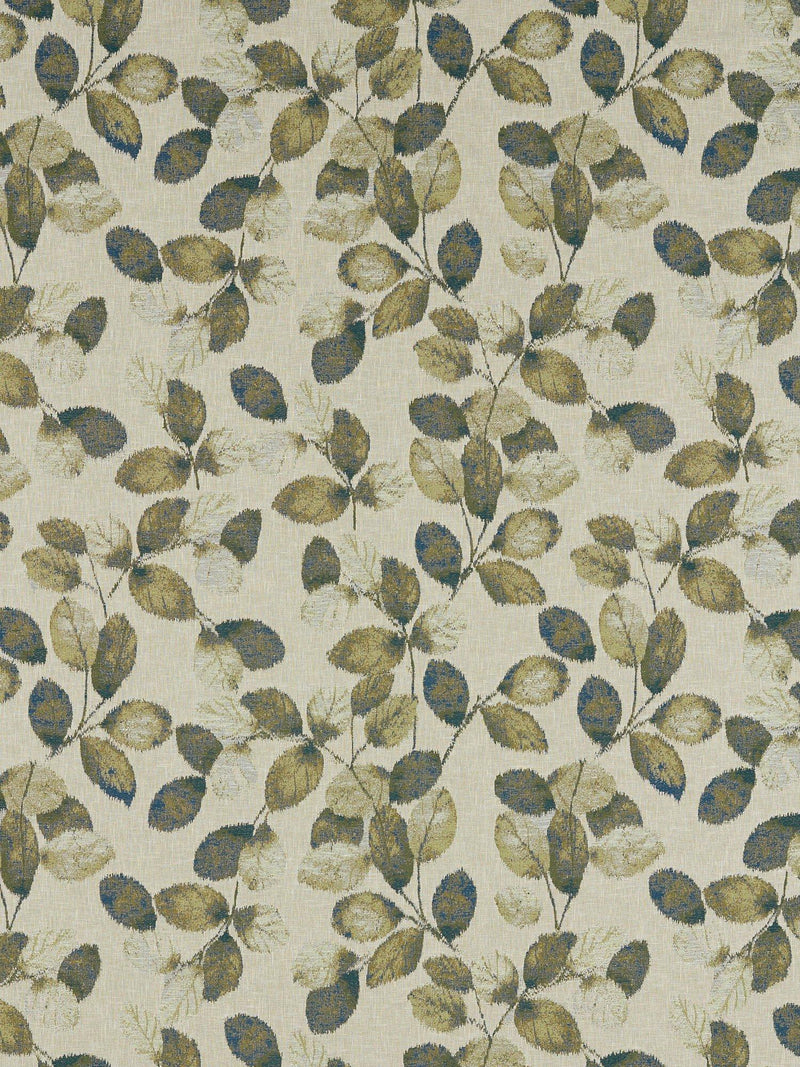 Clarke & Clarke Northia furnishing fabric jacquard leaf pattern, UK version