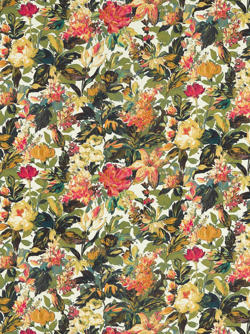 Clarke & Clarke Lilum furnishing fabric with floral design, UK version