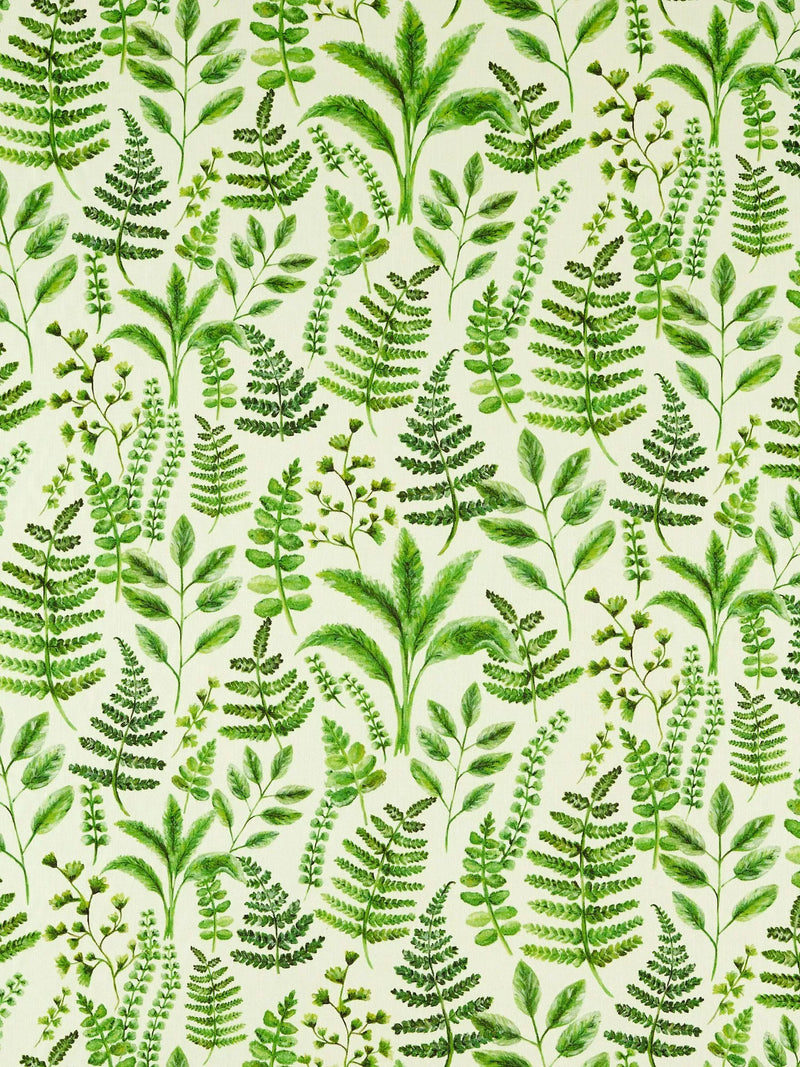 Clarke & Clarke Bracken furnishing fabric in Forest - British product