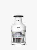 OXO kitchen chopper with stainless steel blade and measuring cup, imported from the UK