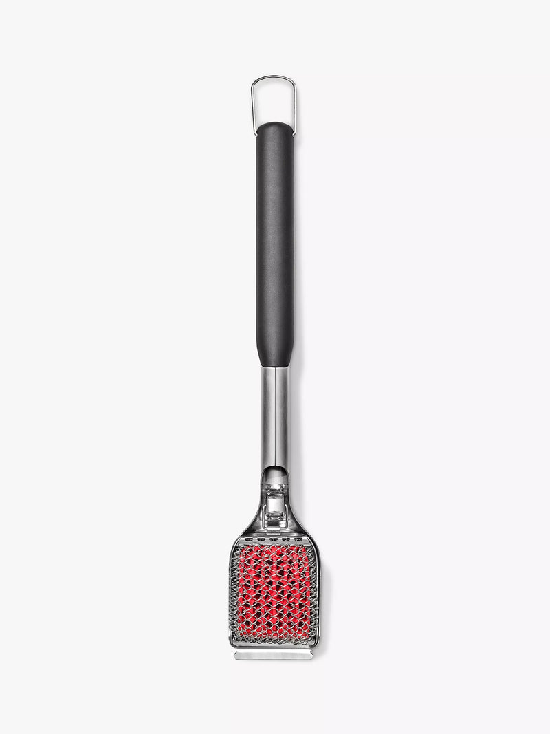 OXO bristle-free BBQ grill brush with replaceable head - British product