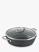 John Lewis Eaziglide Neverstick3 Professional Aluminium Non-Stick Shallow Casserole 32cm- Buy online at McGrocer