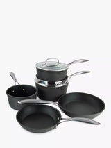 John Lewis Eaziglide Neverstick3 Professional Aluminium Non-Stick Pan Set 5 Piece- Buy online at McGrocer