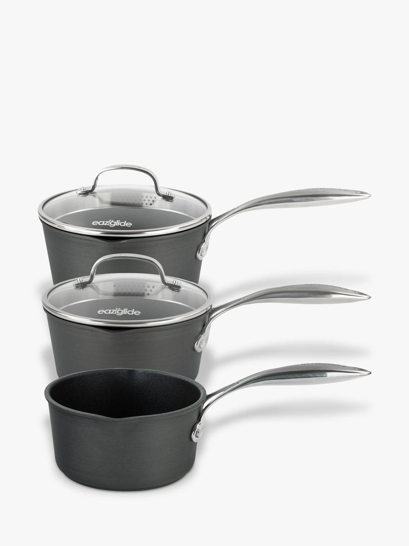 Eaziglide Neverstick3 Professional Aluminium Non-Stick Pan Set 5 Piece - British product