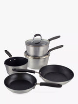 John Lewis 5-Piece Aluminium Non-Stick Cookware Set with Stainless Steel Base- Buy online at McGrocer