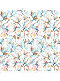 Voyage seaweed furnishing fabric woven cotton pattern (British brand)