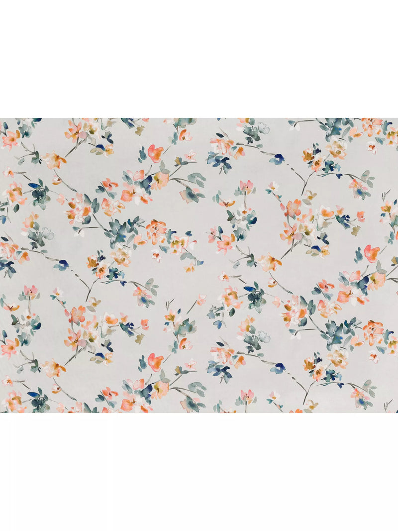 Romo Thalia floral cotton satin fabric (British brand)