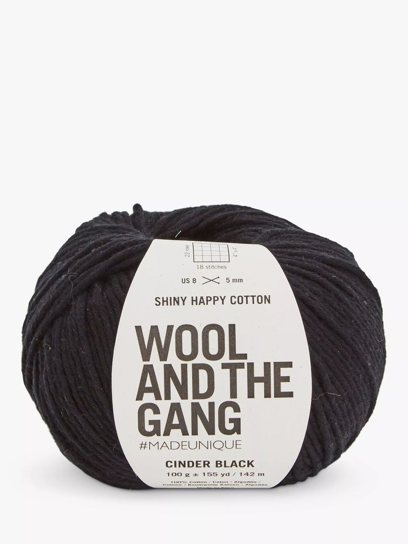 Wool And The Gang Shiny Happy Cotton Knitting and Crochet Yarn 100g