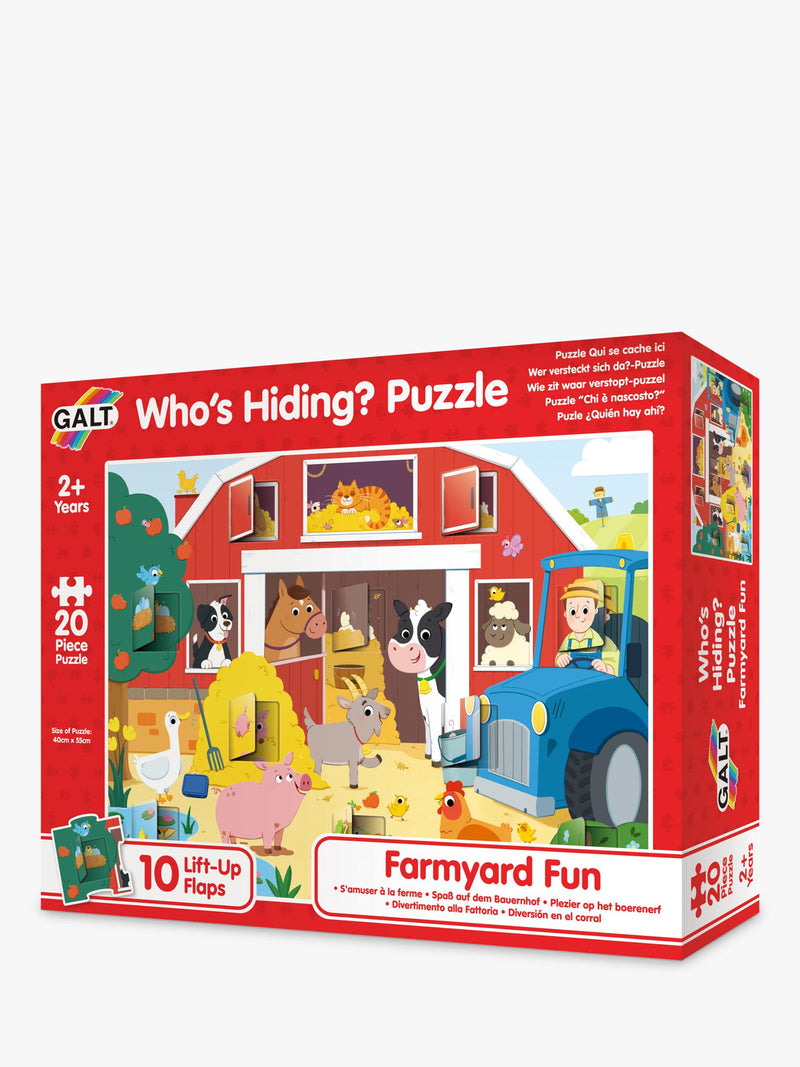 Galt Who's Hiding 20-piece puzzle, imported from the UK
