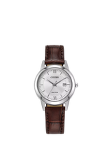 John Lewis Citizen Women's Eco-Drive Date Leather Strap Watch- Buy online at McGrocer