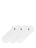Polo Ralph Lauren ankle socks pack 3 white, UK version