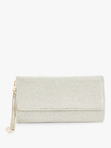 John Lewis Carvela Gala Weave Gold Clutch Bag- Buy online at McGrocer