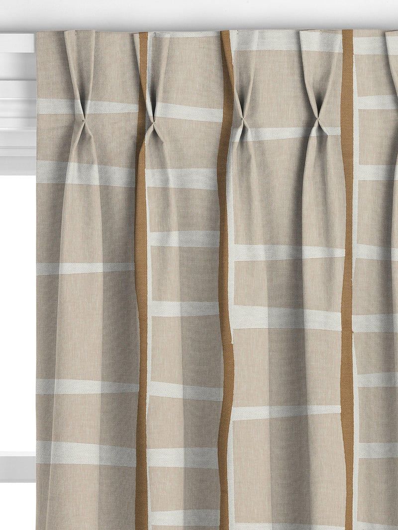 John Lewis Lea Embroidery curtains putty, imported from the UK