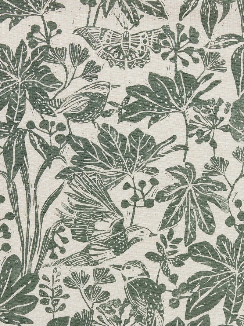 John Lewis Japonica Myrtle Green made to measure curtains, imported from the UK