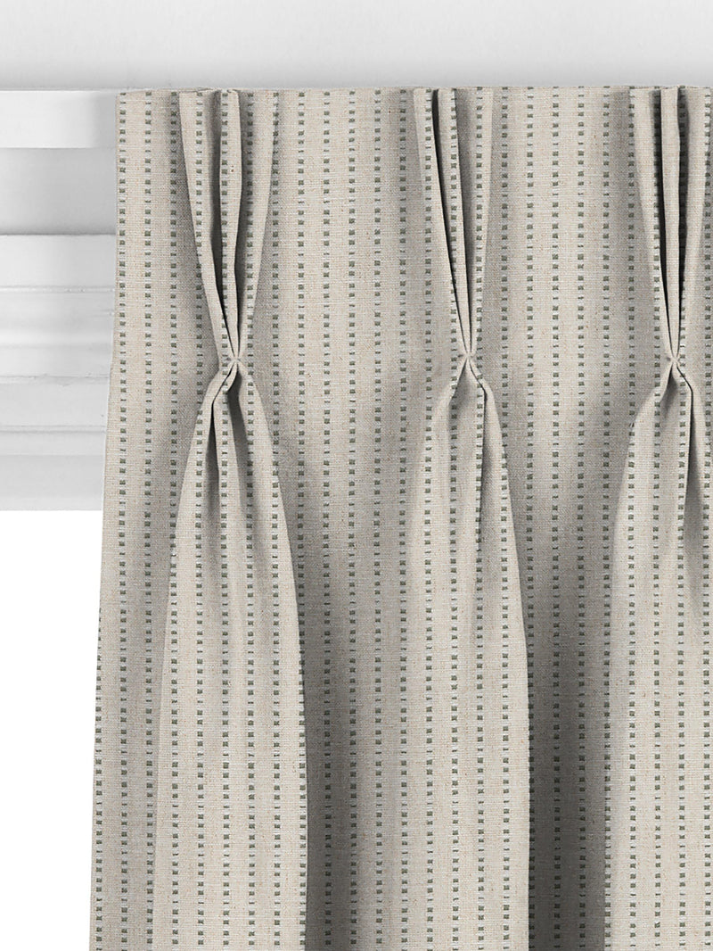 John Lewis Fleck Stripe Myrtle Green curtains - British product