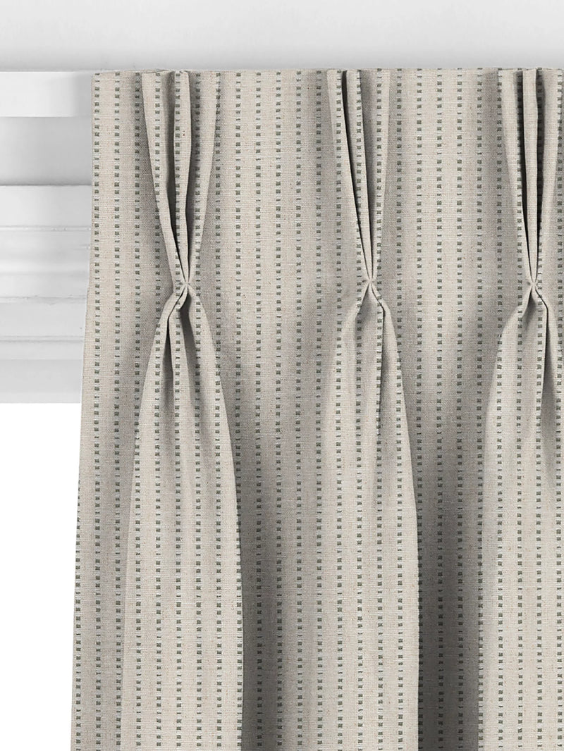 John Lewis Fleck Stripe Myrtle Green curtains - British product