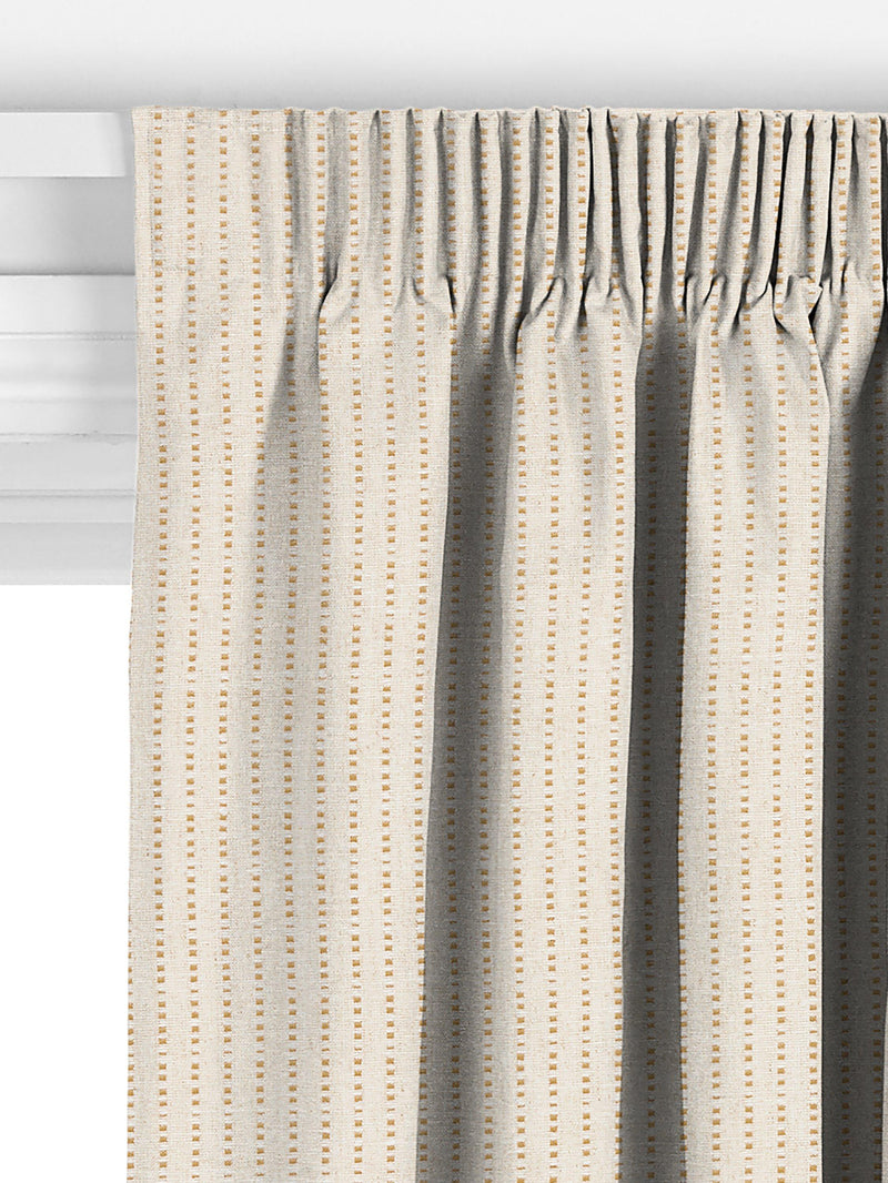 John Lewis Fleck Stripe curtain honey, imported from the UK