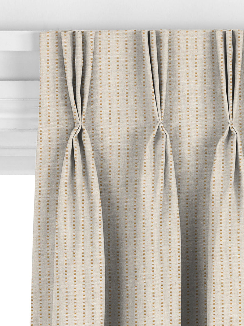 John Lewis Fleck Stripe curtain honey, imported from the UK
