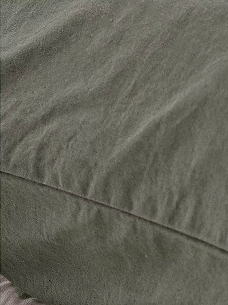 Bedfolk Toddler Pillowcase, 40 x 60cm - Moss