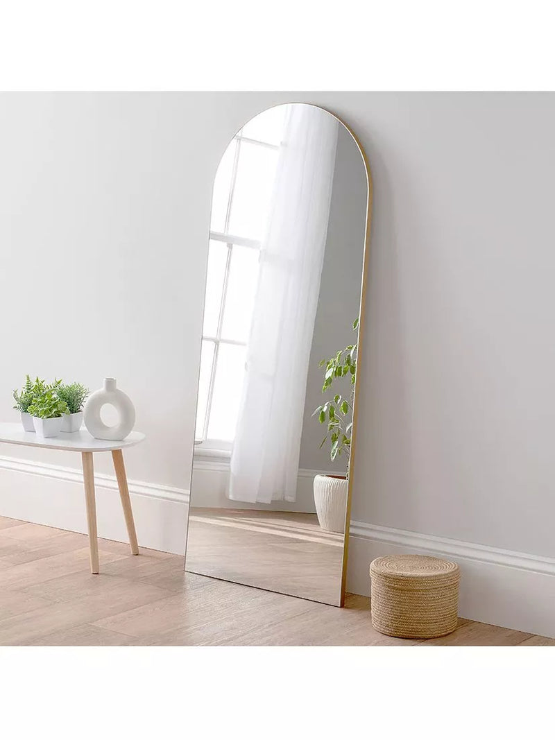 Yearn Delicacy Bogen-Holzrahmen Wand- und Anlegespiegel 150x60cm