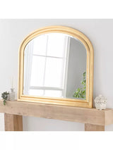 John Lewis Yearn Vogue Overmantel Wood Frame Bevelled Edge Wall Mirror, 83 x 105cm- Buy online at McGrocer