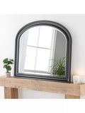Yearn Vogue Overmantel Wood Frame Bevelled Edge Wall Mirror, 83 x 105cm