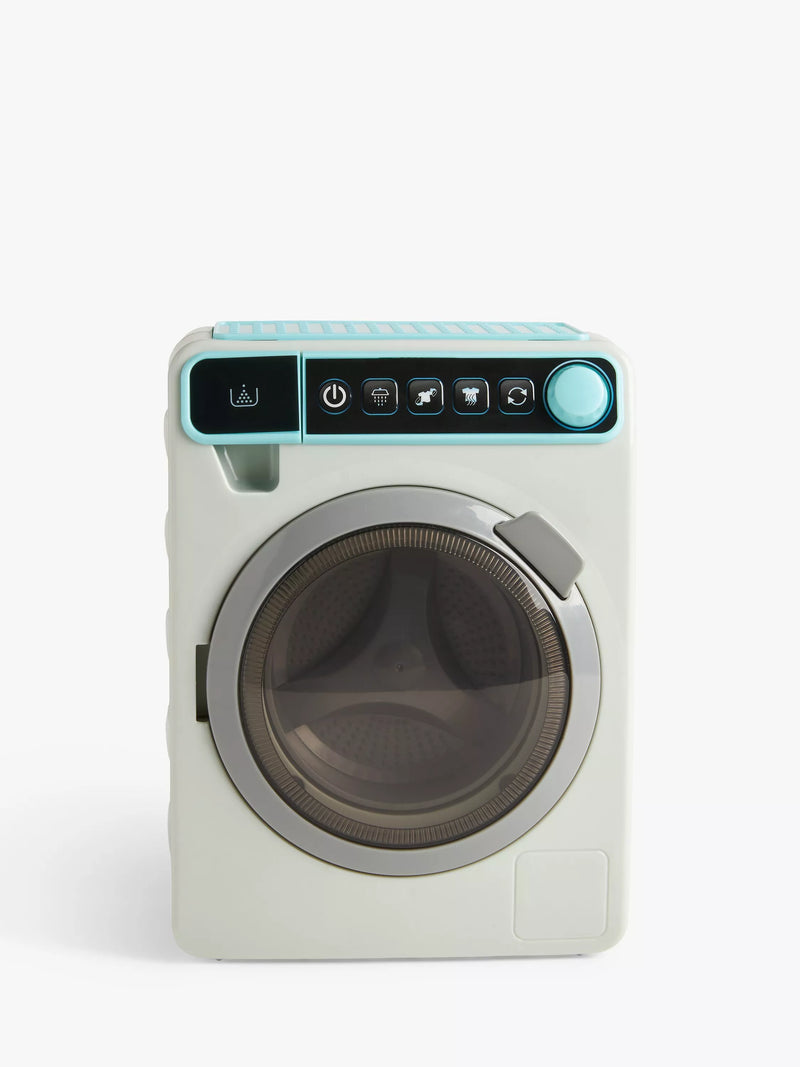 John Lewis washing machine toy with spinning drum and lights, UK version