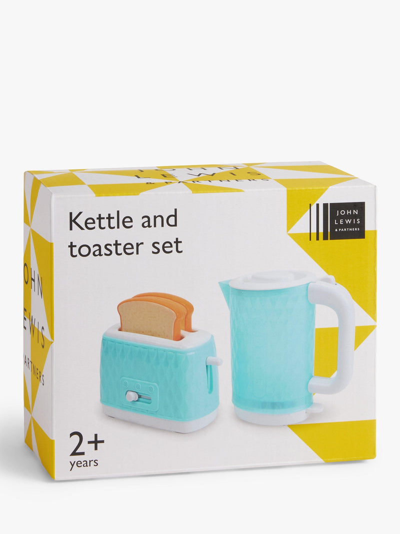 John Lewis toaster kettle play set, children's toy - British product