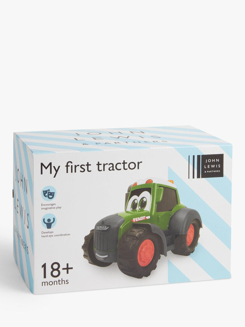 John Lewis My First Tractor toy vehicle, imported from the UK