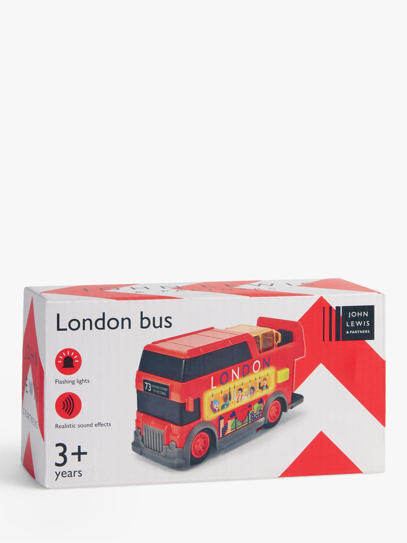 John Lewis small London bus toy, imported from the UK