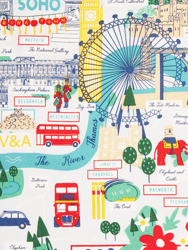 Ulster Weavers London Map tea towel 70x50cm, UK version