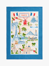 John Lewis Ulster Weavers Cities Paris Map Tea Towel Multi 70 x 50cm- Buy online at McGrocer