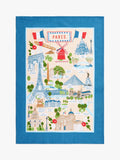 Ulster Weavers Paris Map Tea Towel 70x50cm, imported from the UK
