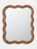 John Lewis wiggle wall mirror walnut finish 75x60cm, imported from the UK