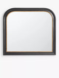John Lewis Georgian overmantel mirror black and gold 95x105cm - British product