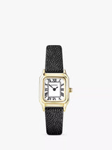 John Lewis Sekonda 40557 Women's Square Roman Numeral Leather Strap Watch, Black, 20mm Case- Buy online at McGrocer