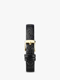 Sekonda women's square watch black leather strap 20mm - British product
